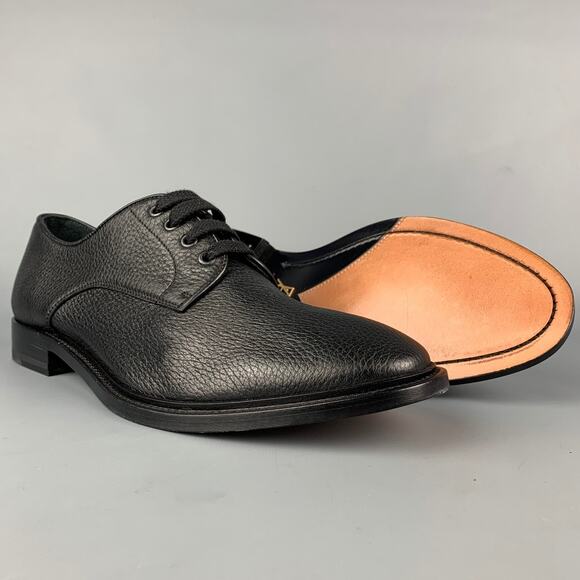 PAUL ANDREW Size 10.5 Black Leather Lace Up Shoes main image 6